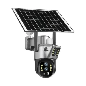 V380 Dual-lens 10x zoom dual-lens 4G solar-powered camera HD wireless 6MP monitor