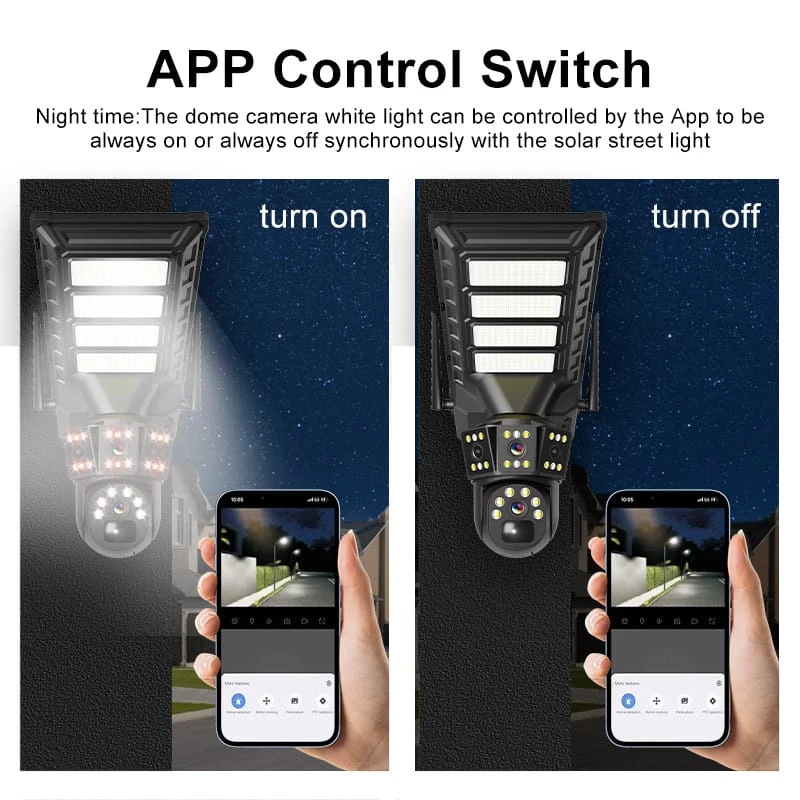 Original Factory 200W Street Light Solar Monitoring 16000mAh Surveillance Camera-details-3