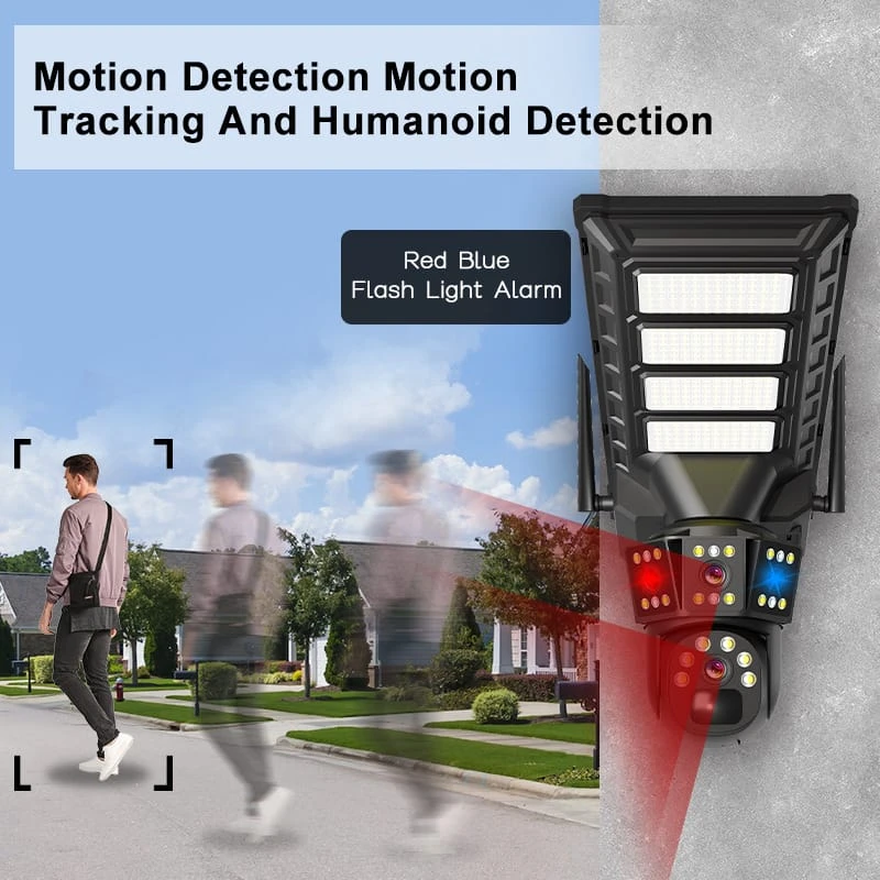 Original Factory 200W Street Light Solar Monitoring 16000mAh Surveillance Camera-details-4