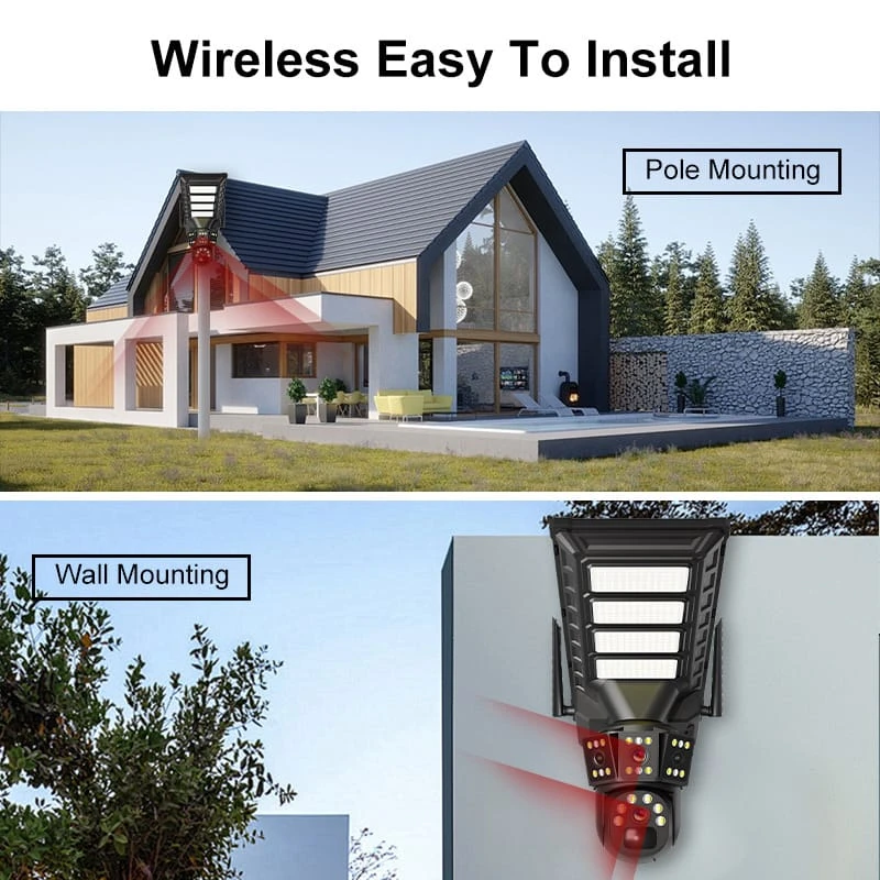 Original Factory 200W Street Light Solar Monitoring 16000mAh Surveillance Camera-details-8