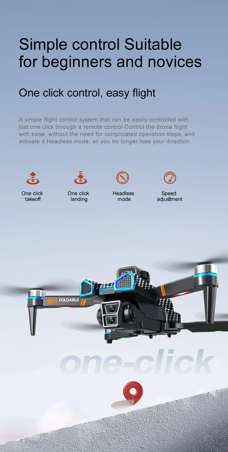 8K Triple-camera 30FPS Drone Headless Mode 50xZoom UAVa_11