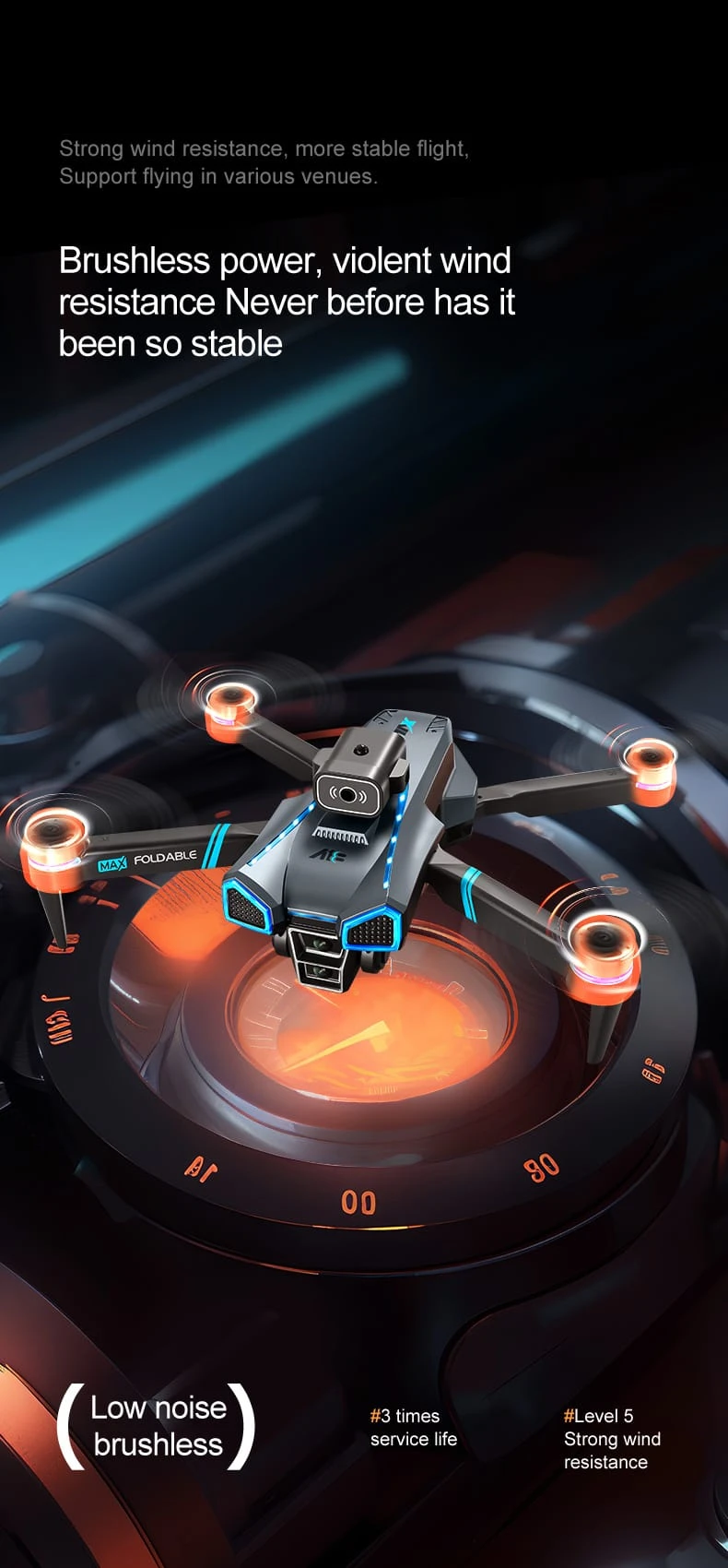 8K Triple-camera 30FPS Drone Headless Mode 50xZoom UAVa_14