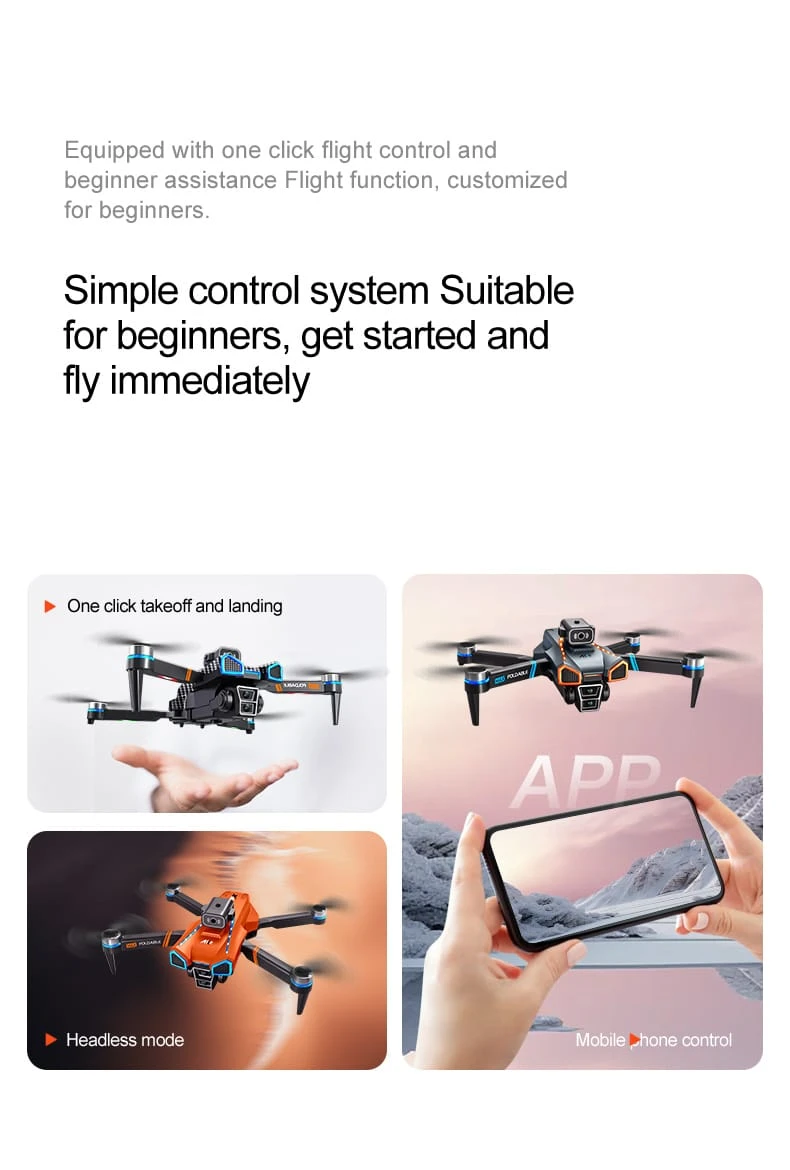 8K Triple-camera 30FPS Drone Headless Mode 50xZoom UAVa_16