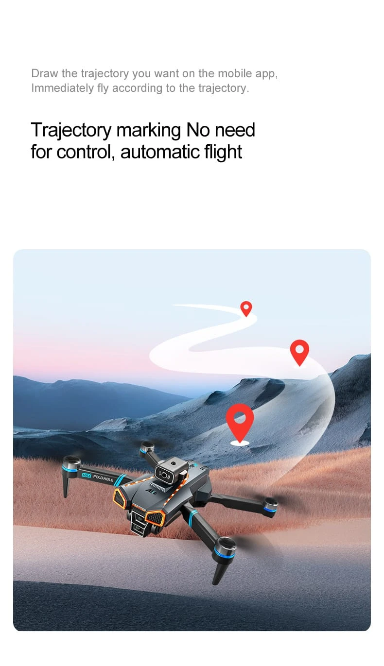 8K Triple-camera 30FPS Drone Headless Mode 50xZoom UAVa_17