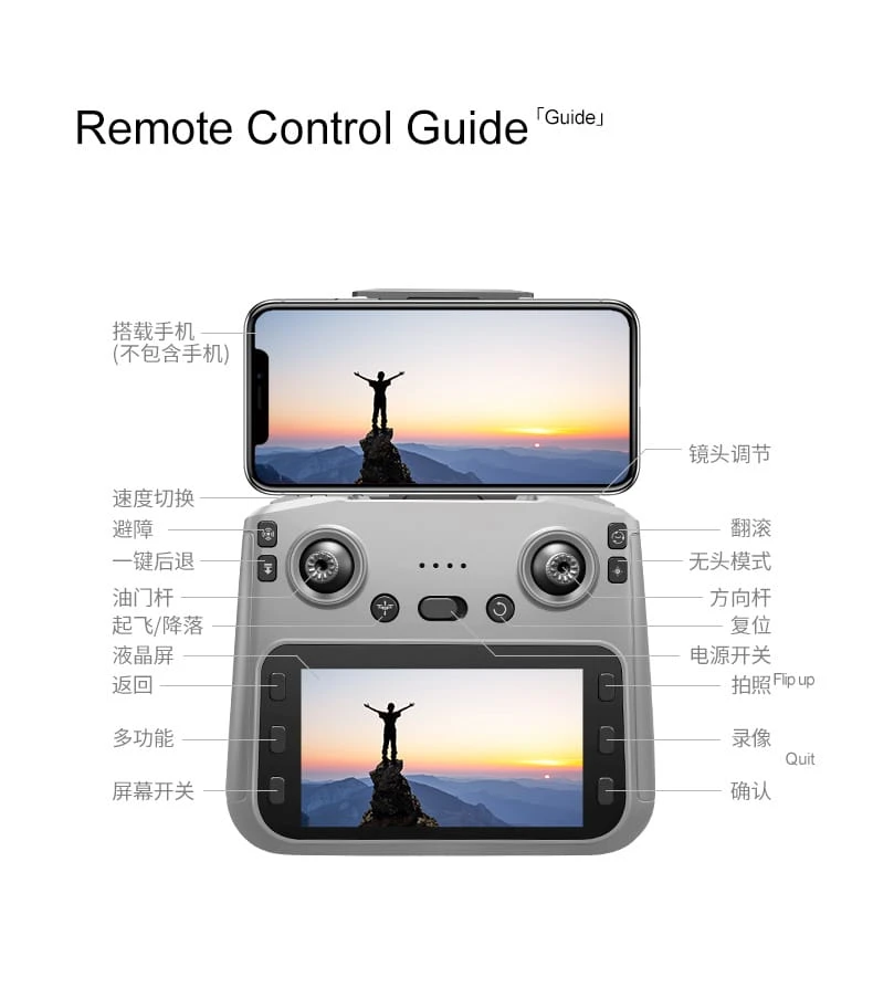 8K Triple-camera 30FPS Drone Headless Mode 50xZoom UAVb_06